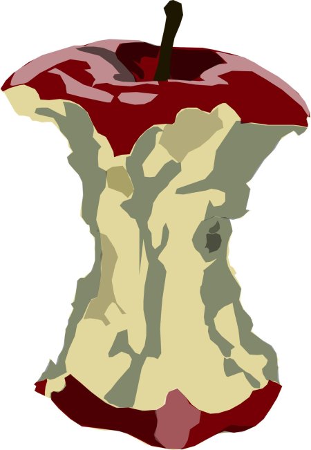 Яблочный огрызок