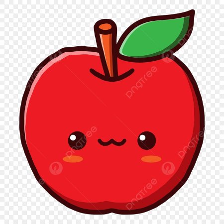 Яблоки мультяшные