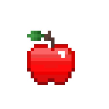 Пиксельное золотое яблоко