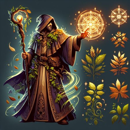 Лесной эльф друид днд