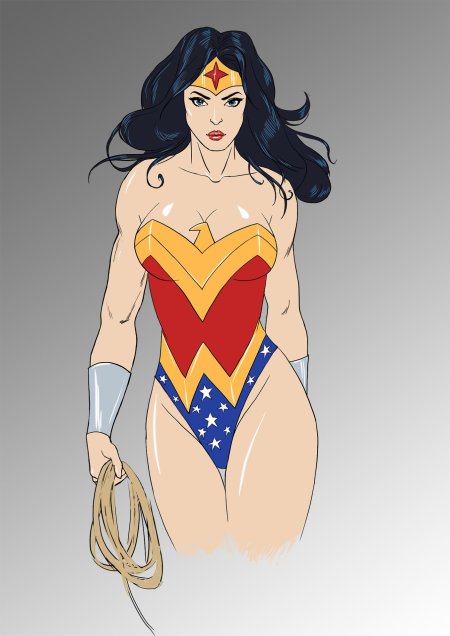 Чудо женщина рисунок