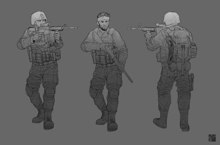 Чвк солдат concept art