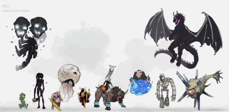 Арты майнкрафт мобы