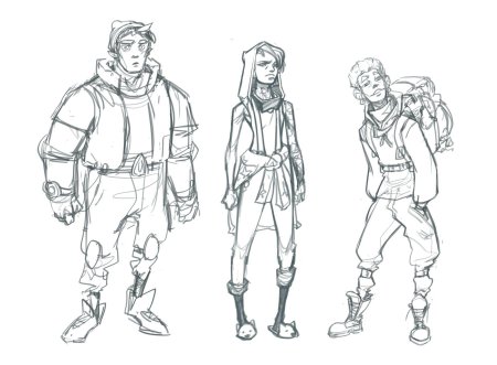 Скетчи персонажей