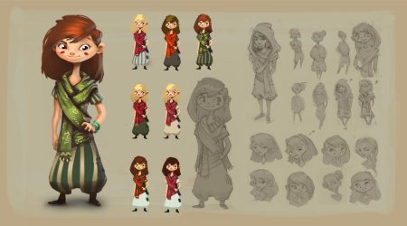 Концепт стилизованных персонажей