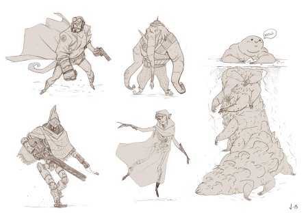 Дизайн персонажей концепт-арт