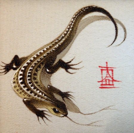 Прыткая ящерица меланист