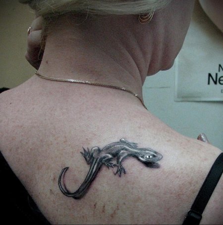 Тату ящерица