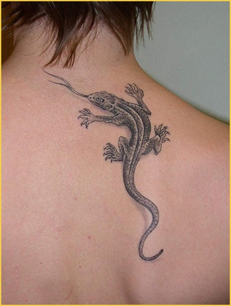Тату ящерица