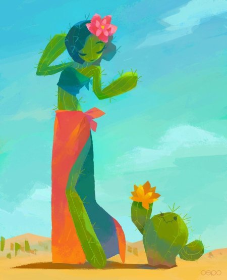 Человек кактус