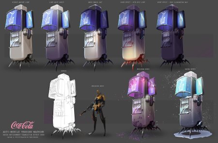 Вендинговый аппарат киберпанк