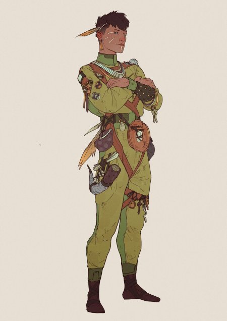 Арт персонажа современность