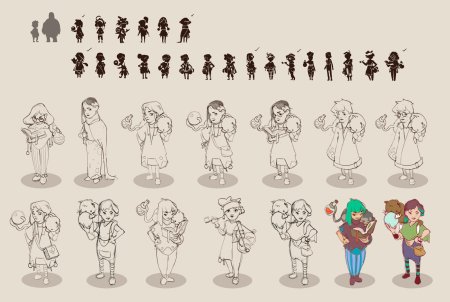 Рисованные персонажи