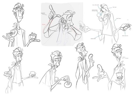 Скетчи персонажей