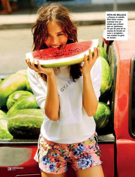 Фотосессия с арбузами девушка