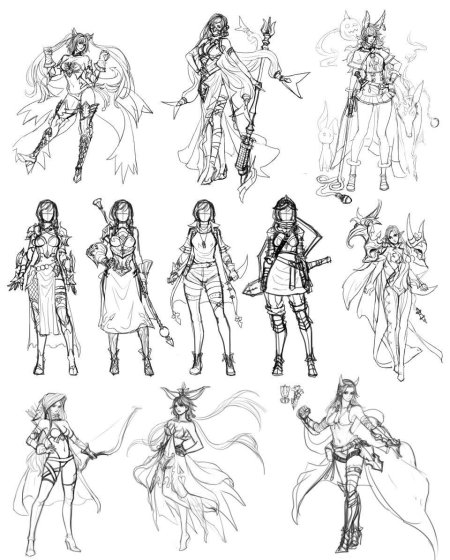 Зарисовки персонажей