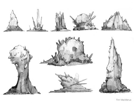 Концепт арт окружения и персонажа