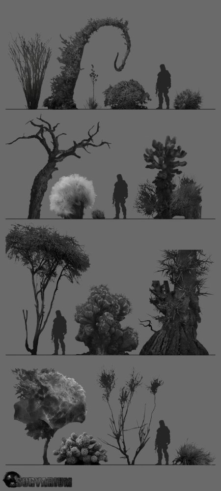 Стилизованные деревья