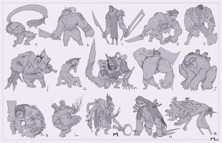 Концепт арты персонажей