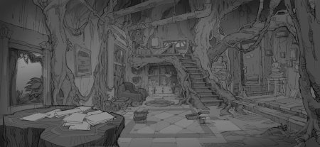 Концепт арт окружения комната