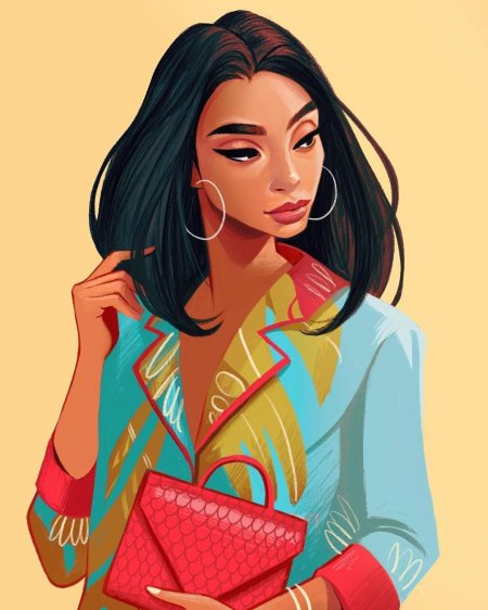 Девушка иллюстрация