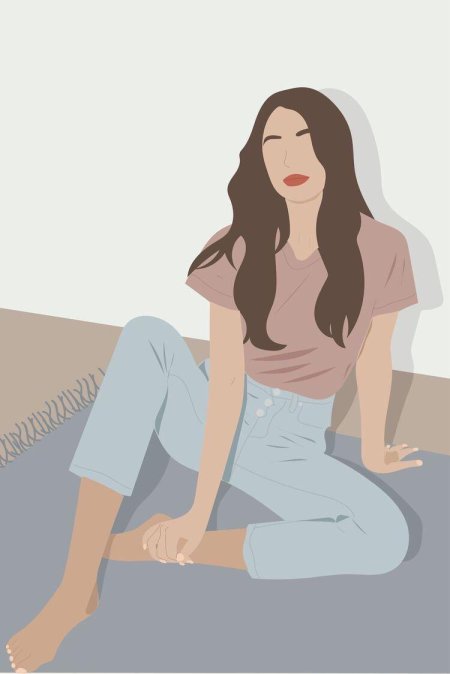 Девушка иллюстрация