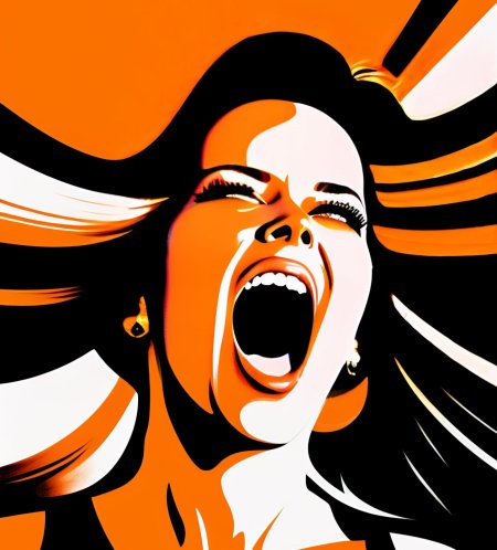 Крик женщины звук