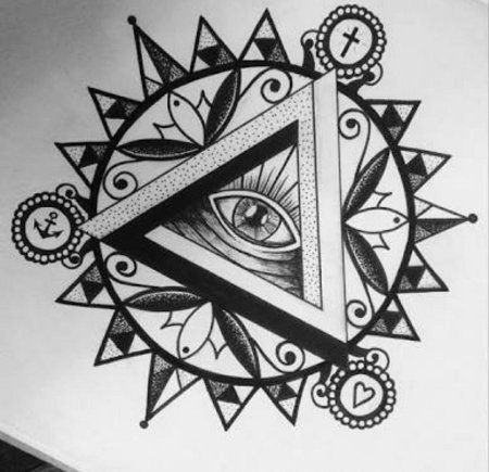 Глаз всевидящее око мандала