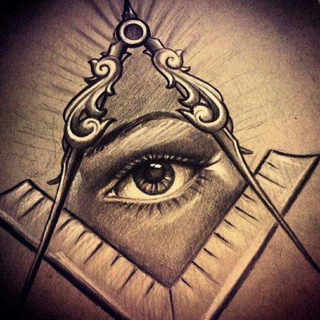 Tattoo глаз гора всевидящее око