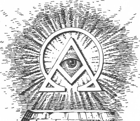Символ масонов пирамида
