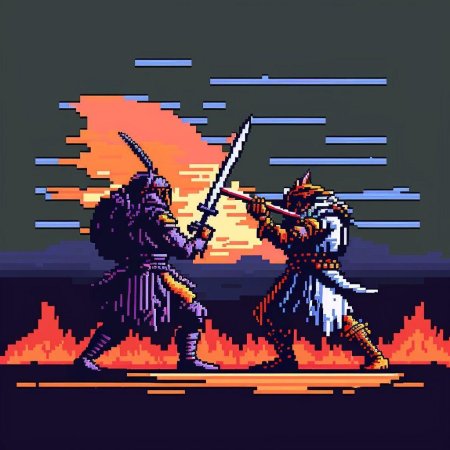 Пиксельный самурай игра