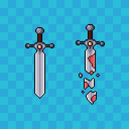 Меч пиксельный