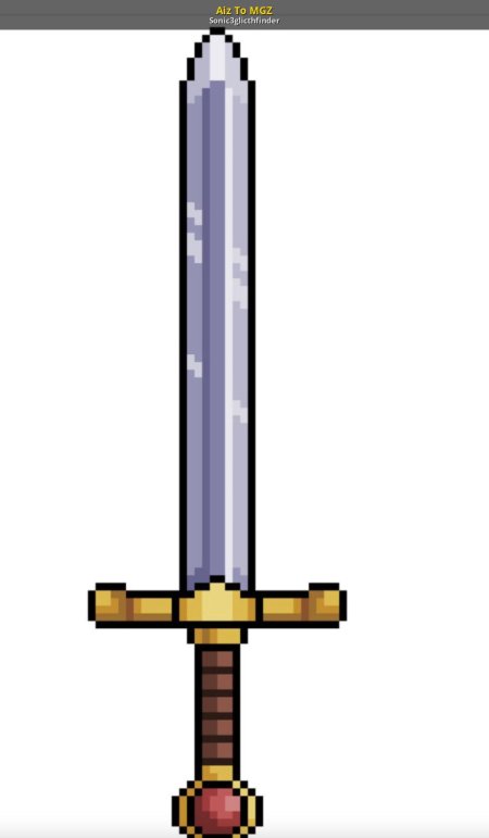 Меч пиксельный