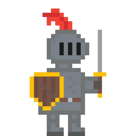 Рыцарь пиксель арт 32x32