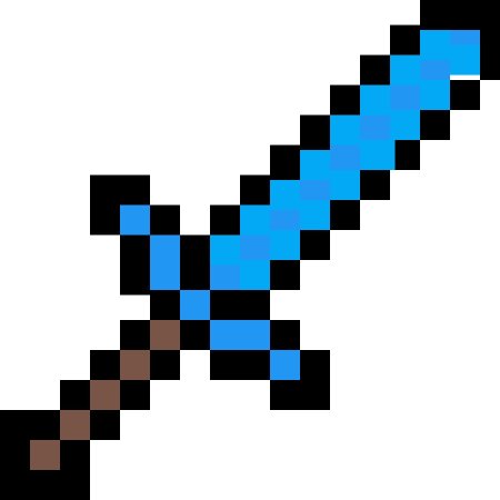 Алмазный меч из майнкрафт