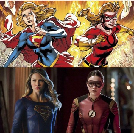 Капитан марвел и супергерл