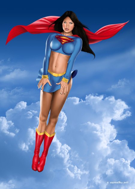 Девушка супермен