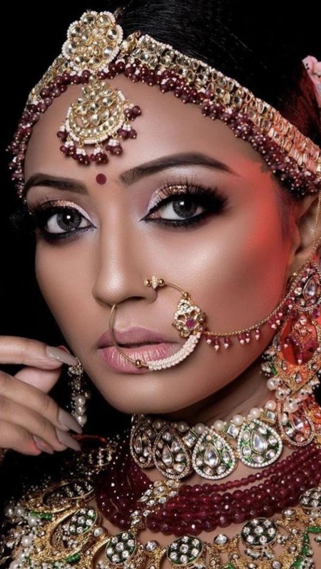 Индийский свадебный макияж