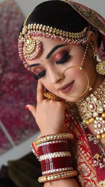 Индийский свадебный макияж