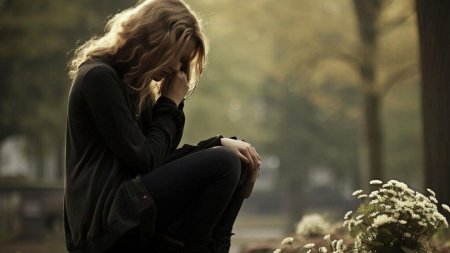 Девушка грустная