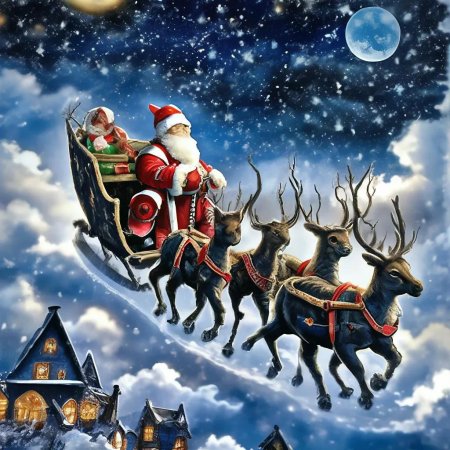 Упряжка санта клауса
