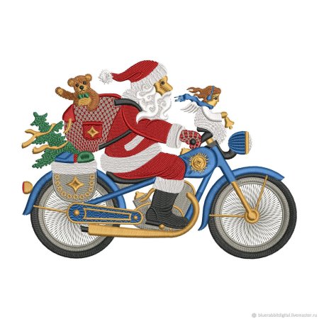 Снегурочка на мотоцикле