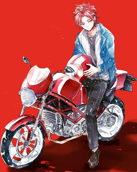 Мотоцикл аниме