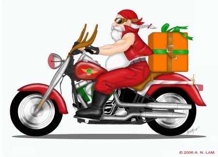 Новогодний мотоцикл