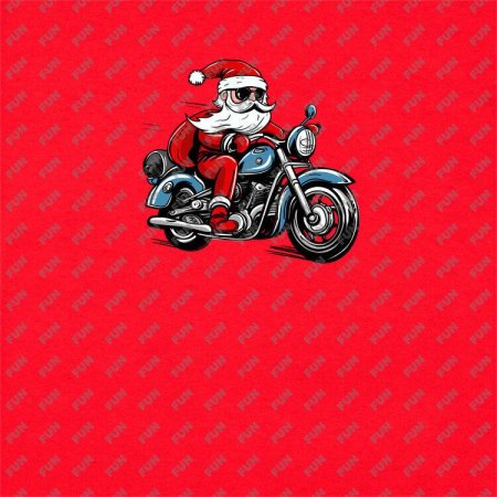 Дед мороз на мотоцикле