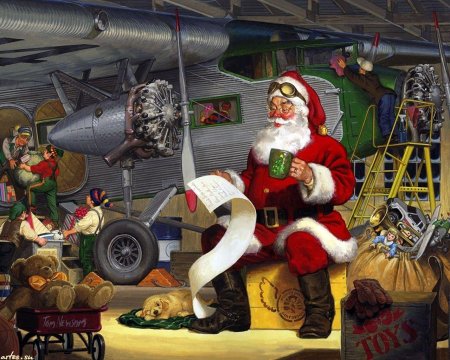 Художник tom newsom/новогоднее