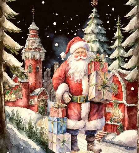 Санта клаус рождество