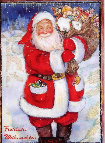 Новогодние картины с сантой