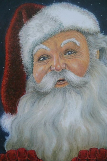 Лицо дед мороза