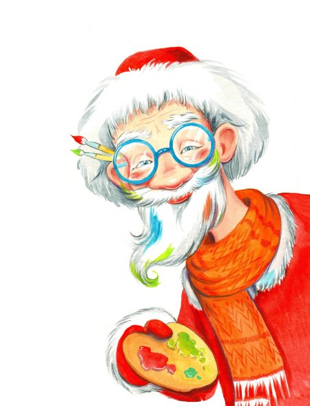 Дед мороз художник